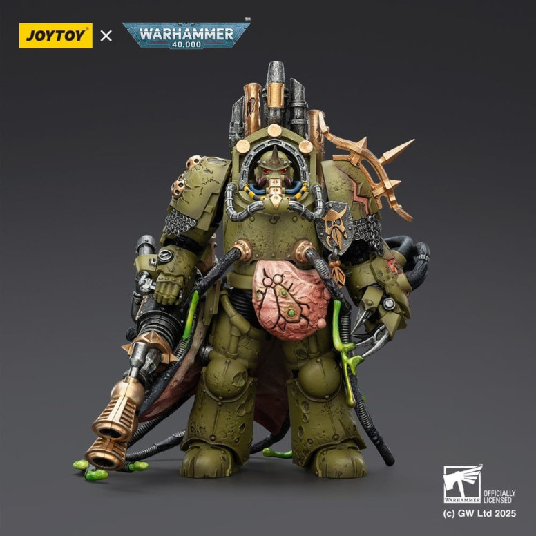 Joytoy - Death Guard - Lord of Virulence with Power Fist and Twin Plague Spewer 1/18 - Warhammer 40k