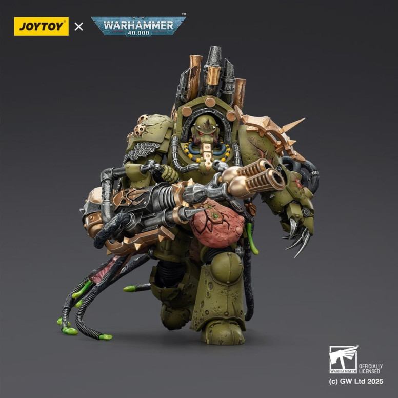 Joytoy - Death Guard - Lord of Virulence with Power Fist and Twin Plague Spewer 1/18 - Warhammer 40k