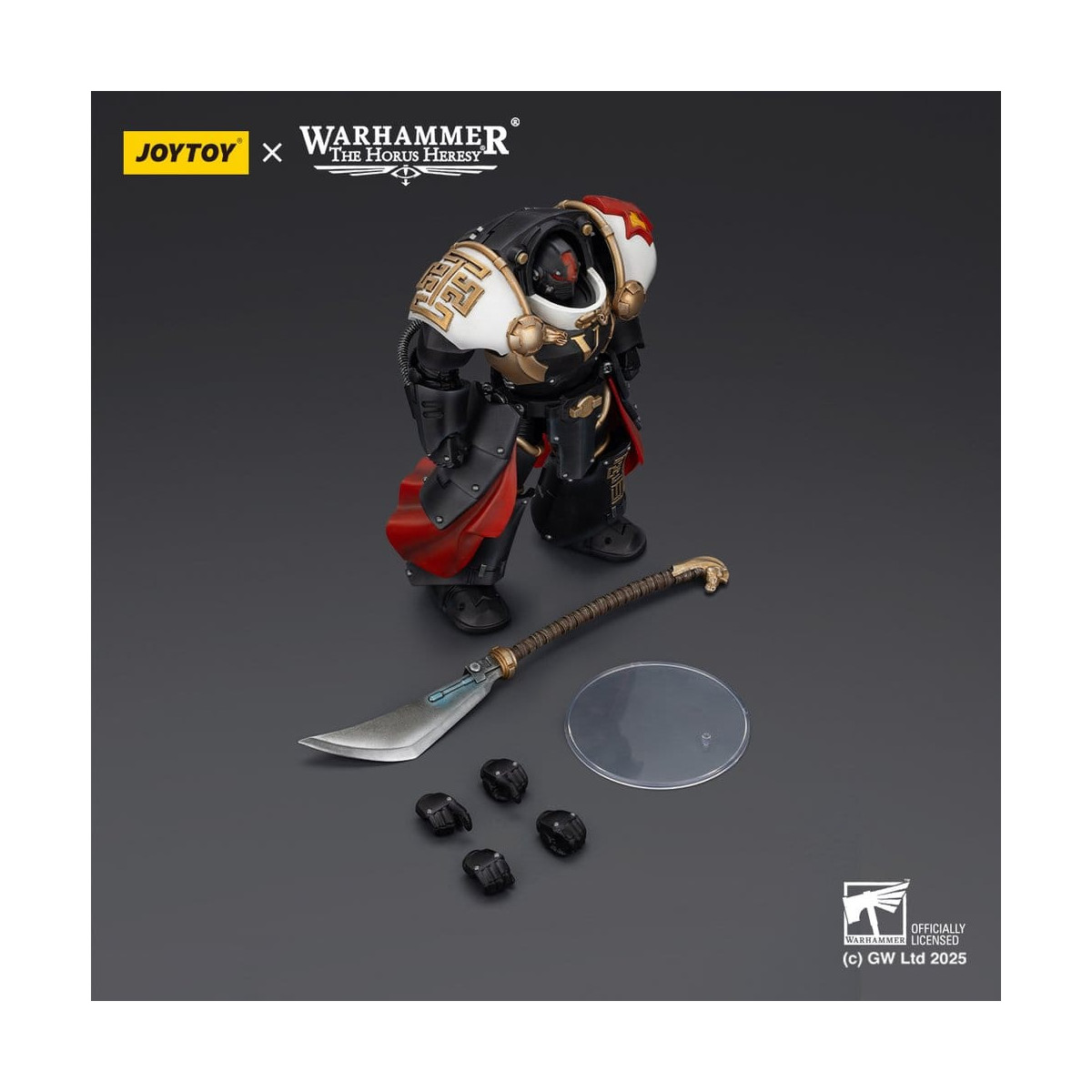 JoyToy Space Marines - White Scars - Ebon Keshig Terminator 1 with Power Glaive 1/18 - The Horus Heresy