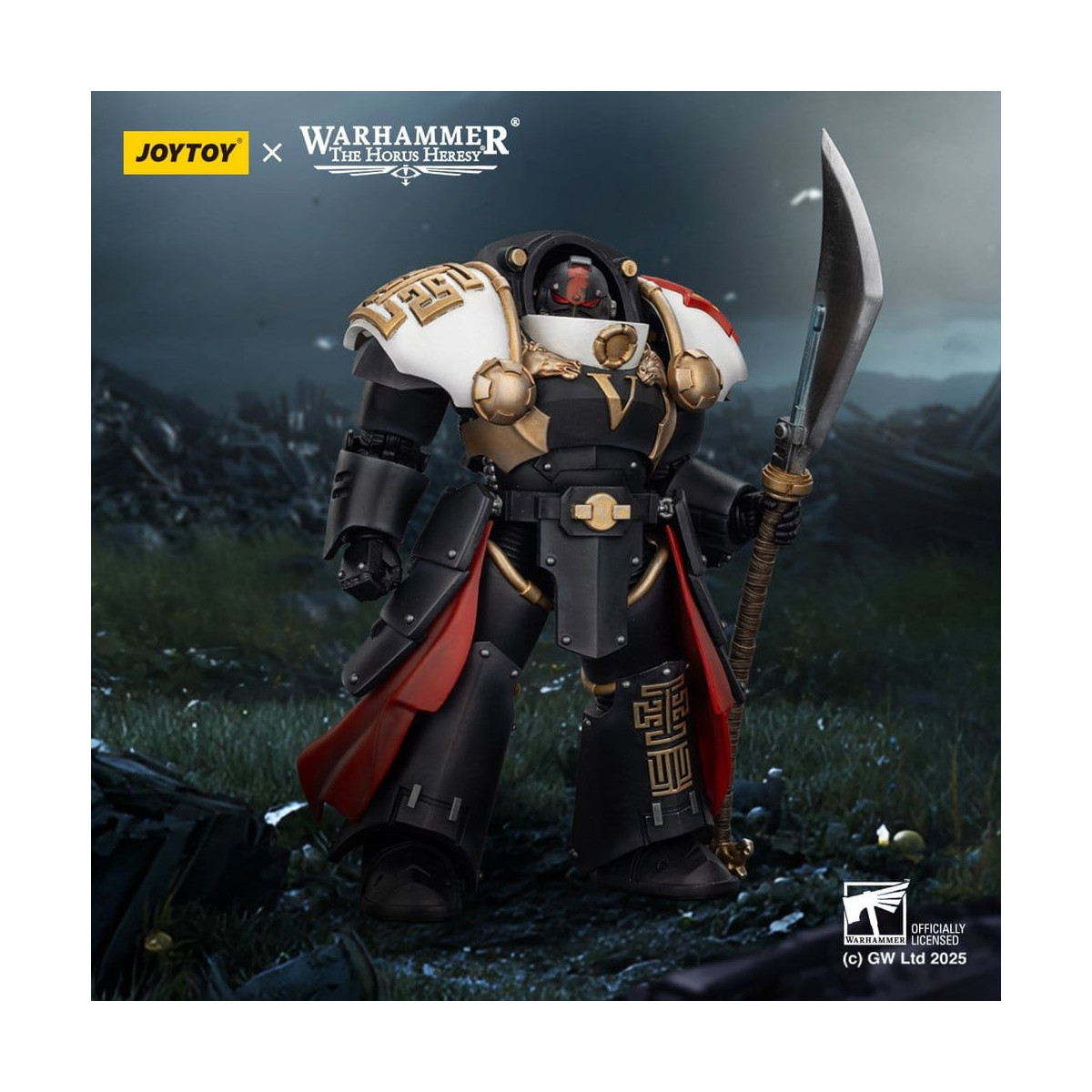 JoyToy Space Marines - White Scars - Ebon Keshig Terminator 1 with Power Glaive 1/18 - The Horus Heresy