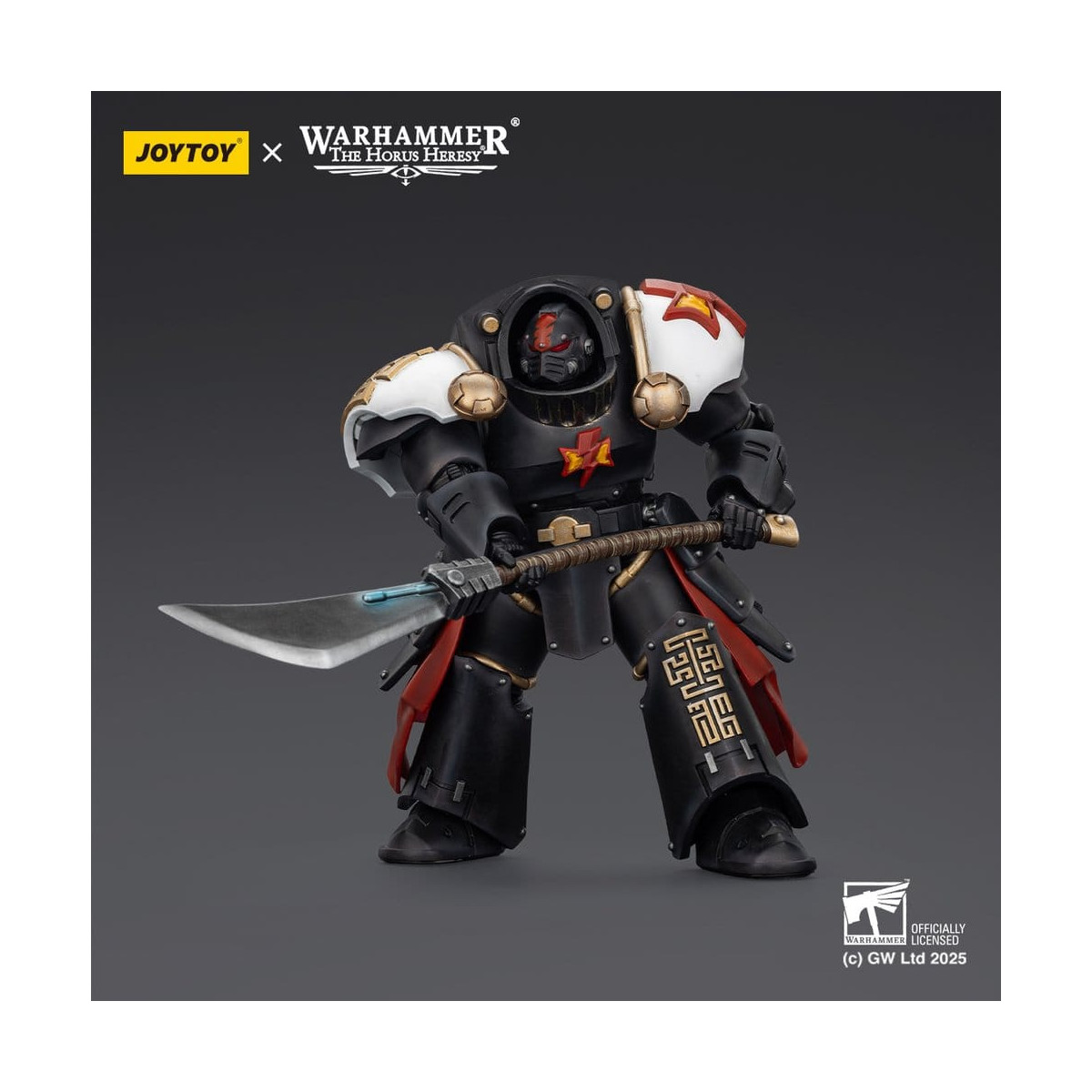JoyToy Space Marines - White Scars - Ebon Keshig Terminator 2 with Power Glaive 1/18 - The Horus Heresy