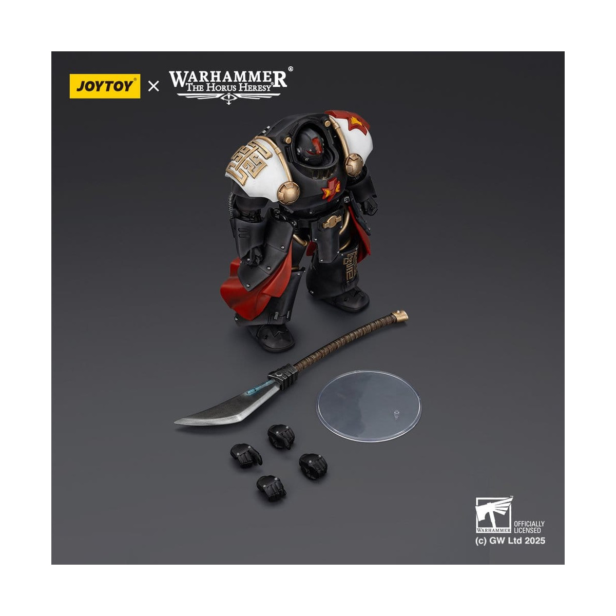 JoyToy Space Marines - White Scars - Ebon Keshig Terminator 2 with Power Glaive 1/18 - The Horus Heresy