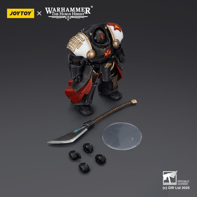 JoyToy Space Marines - White Scars - Ebon Keshig Terminator 2 with Power Glaive 1/18 - The Horus Heresy