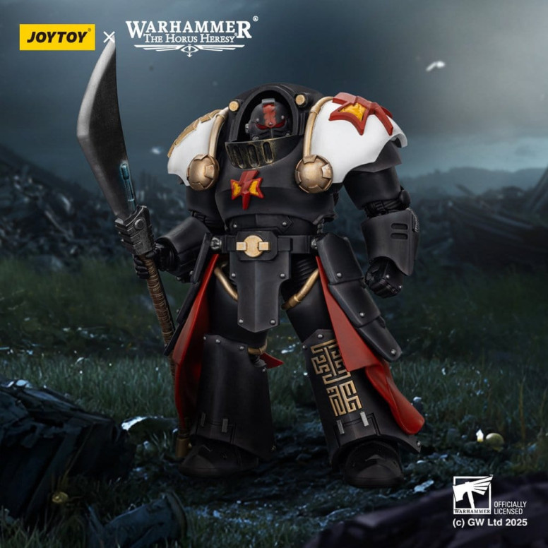 JoyToy Space Marines - White Scars - Ebon Keshig Terminator 2 with Power Glaive 1/18 - The Horus Heresy