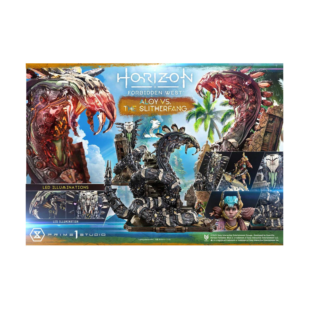 Prime 1 Studio - Aloy vs. The Slitherfang Bonus Version - Horizon Forbidden West Ultimate Diorama Masterline Series