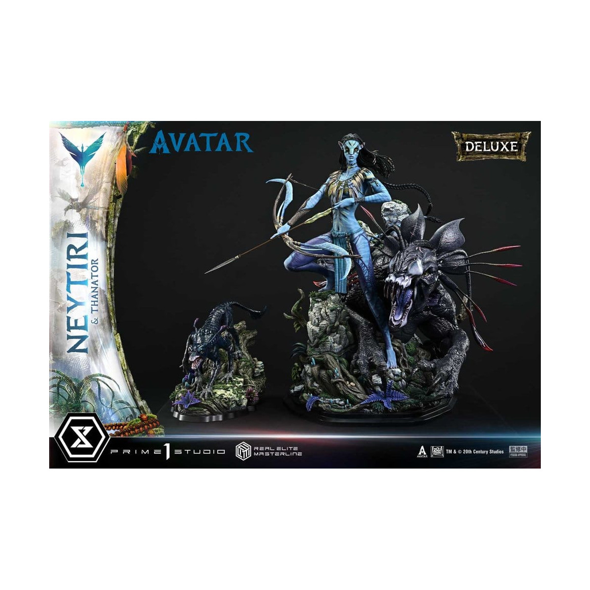 Prime 1 Studio - Avatar - Neytiri & Thanator Deluxe Bonus Version Real Elite Masterline Series 1/4