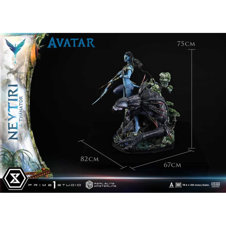 Prime 1 Studio - Avatar - Neytiri & Thanator Deluxe Bonus Version Real Elite Masterline Series 1/4