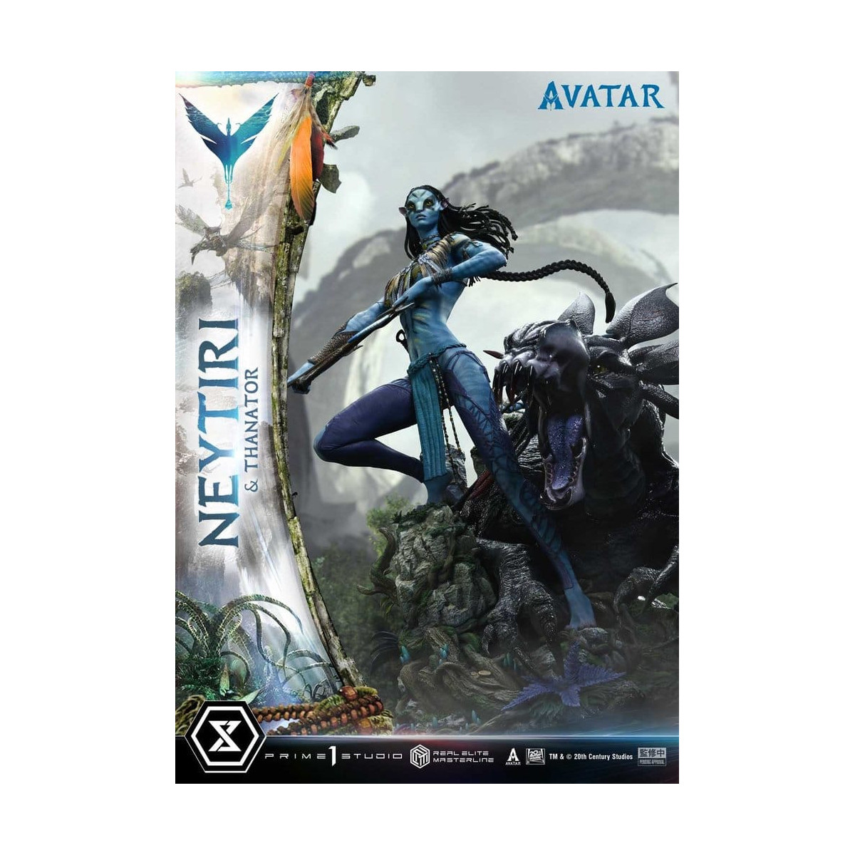 Prime 1 Studio - Avatar - Neytiri & Thanator Deluxe Bonus Version Real Elite Masterline Series 1/4