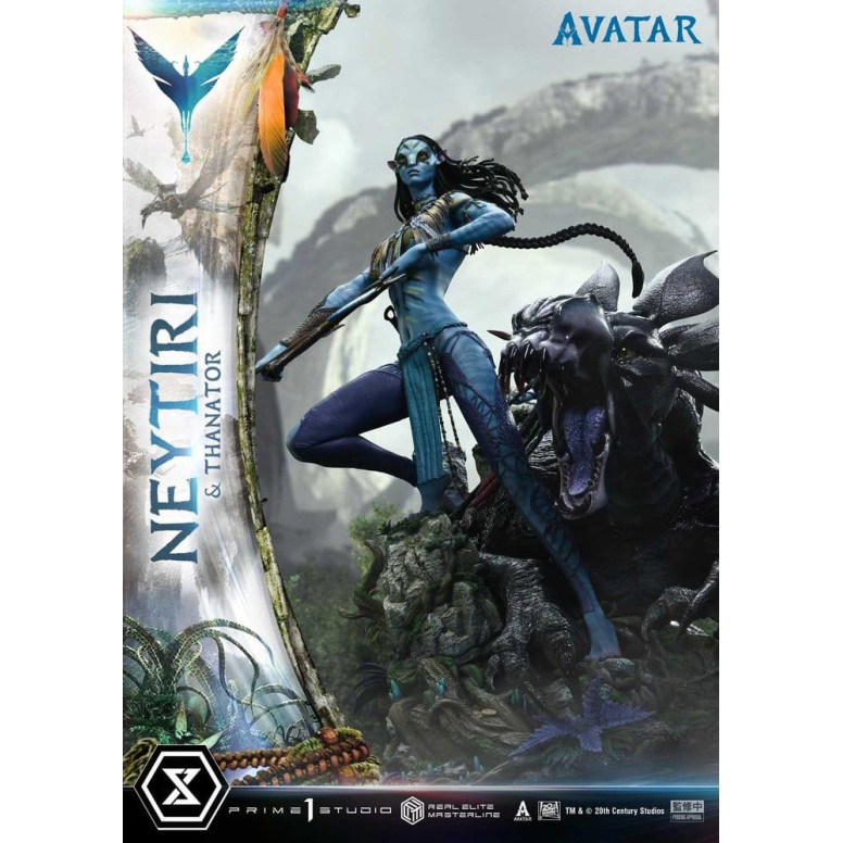 Prime 1 Studio - Avatar - Neytiri & Thanator Deluxe Bonus Version Real Elite Masterline Series 1/4