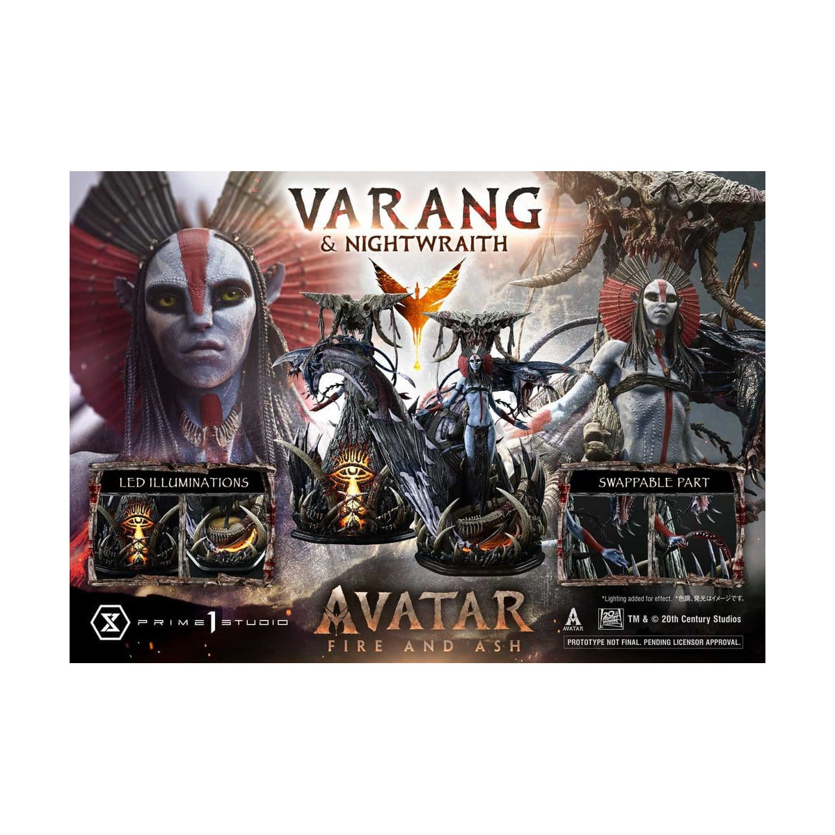 Prime 1 Studio - Avatar: Fire & Ash - Varang & Nightwraith Bonus Version - Real Elite Masterline Series 1/4