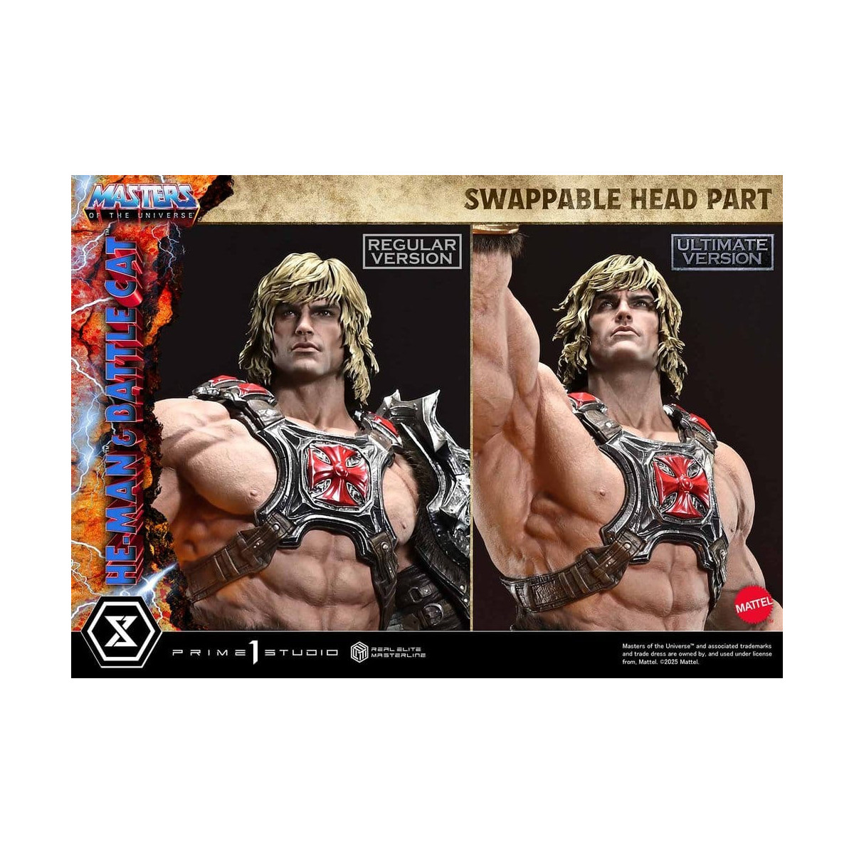 Prime 1 Studio - Masters of the Universe - He-Man & Battle Cat Ultimate Version - Real Elite Masterline Series 1/4