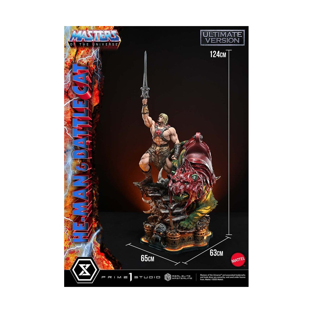 Prime 1 Studio - Masters of the Universe - He-Man & Battle Cat Ultimate Version - Real Elite Masterline Series 1/4