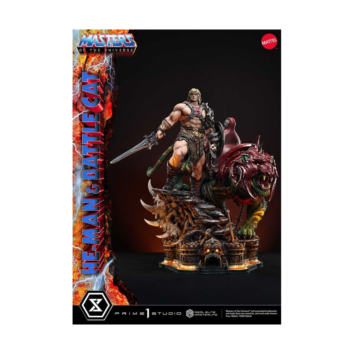 Prime 1 Studio - Masters of the Universe - He-Man & Battle Cat Ultimate Version - Real Elite Masterline Series 1/4