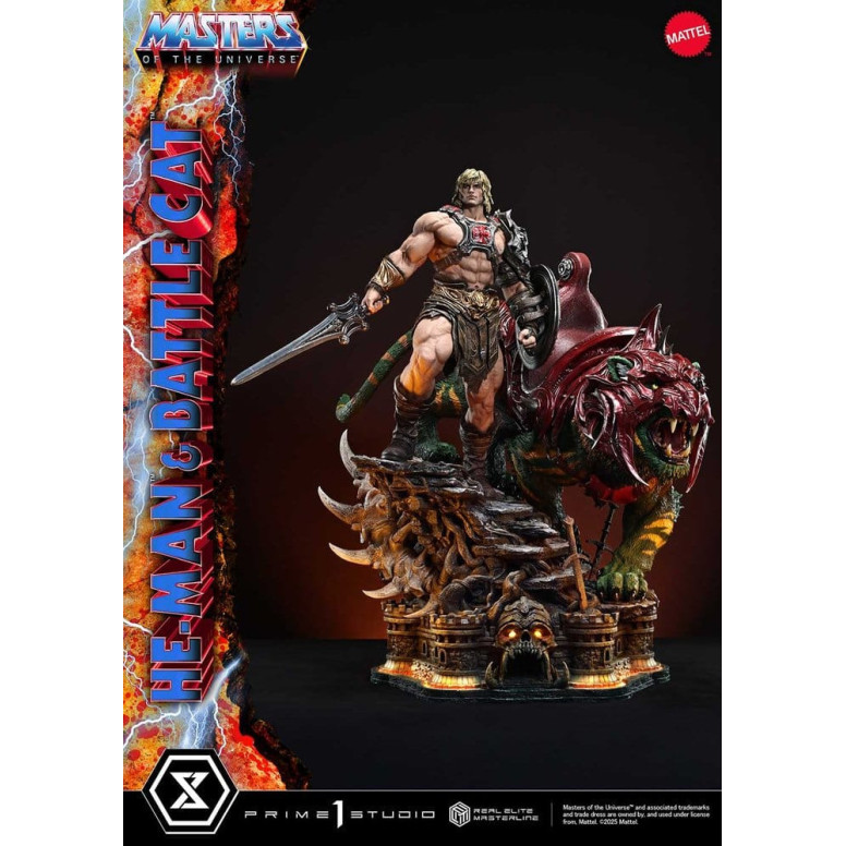 Prime 1 Studio - Masters of the Universe - He-Man & Battle Cat Ultimate Version - Real Elite Masterline Series 1/4