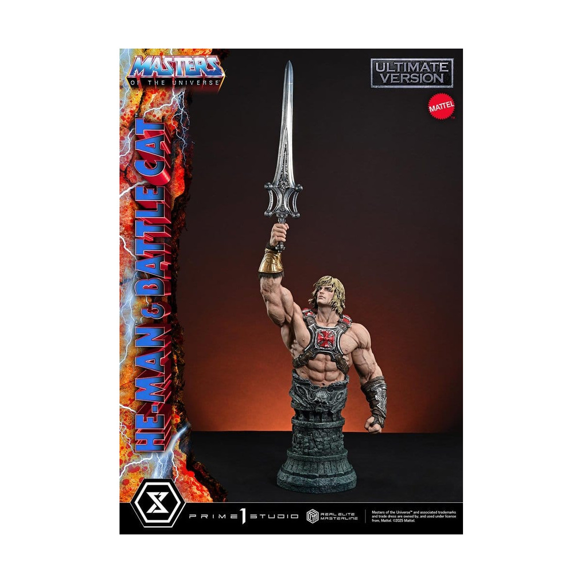 Prime 1 Studio - Masters of the Universe - He-Man & Battle Cat Ultimate Version - Real Elite Masterline Series 1/4