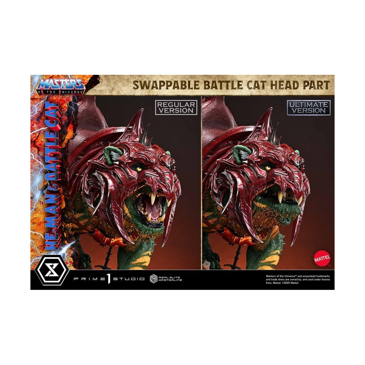 Prime 1 Studio - Masters of the Universe - He-Man & Battle Cat Ultimate Bonus Version - Real Elite Masterline Series 1/4
