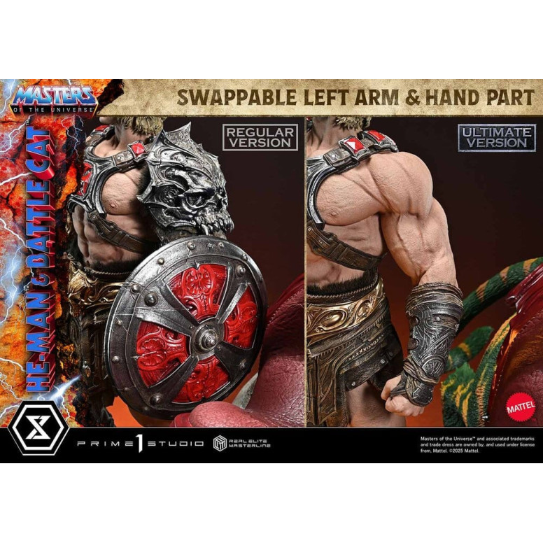 Prime 1 Studio - Masters of the Universe - He-Man & Battle Cat Ultimate Bonus Version - Real Elite Masterline Series 1/4