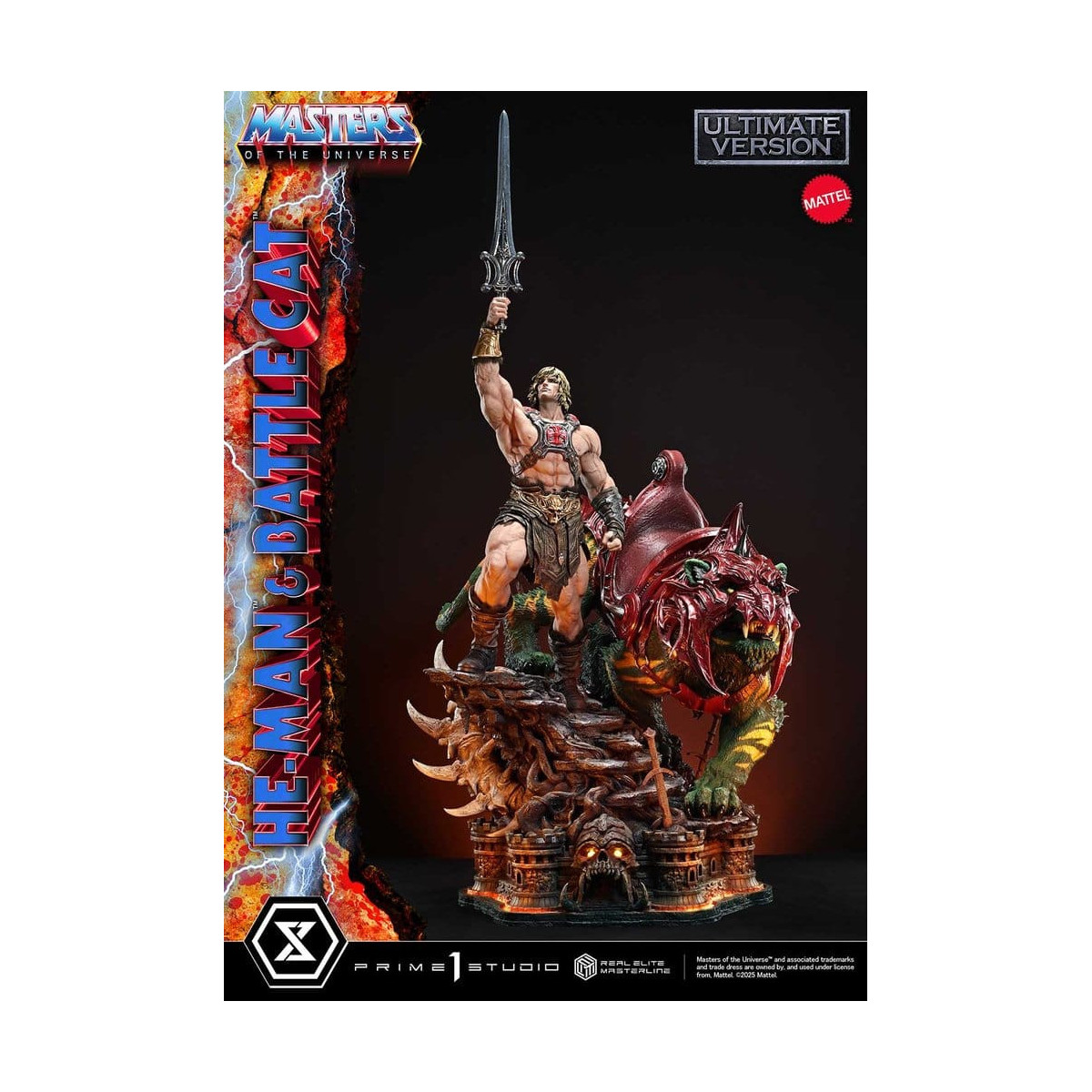 Prime 1 Studio - Masters of the Universe - He-Man & Battle Cat Ultimate Bonus Version - Real Elite Masterline Series 1/4