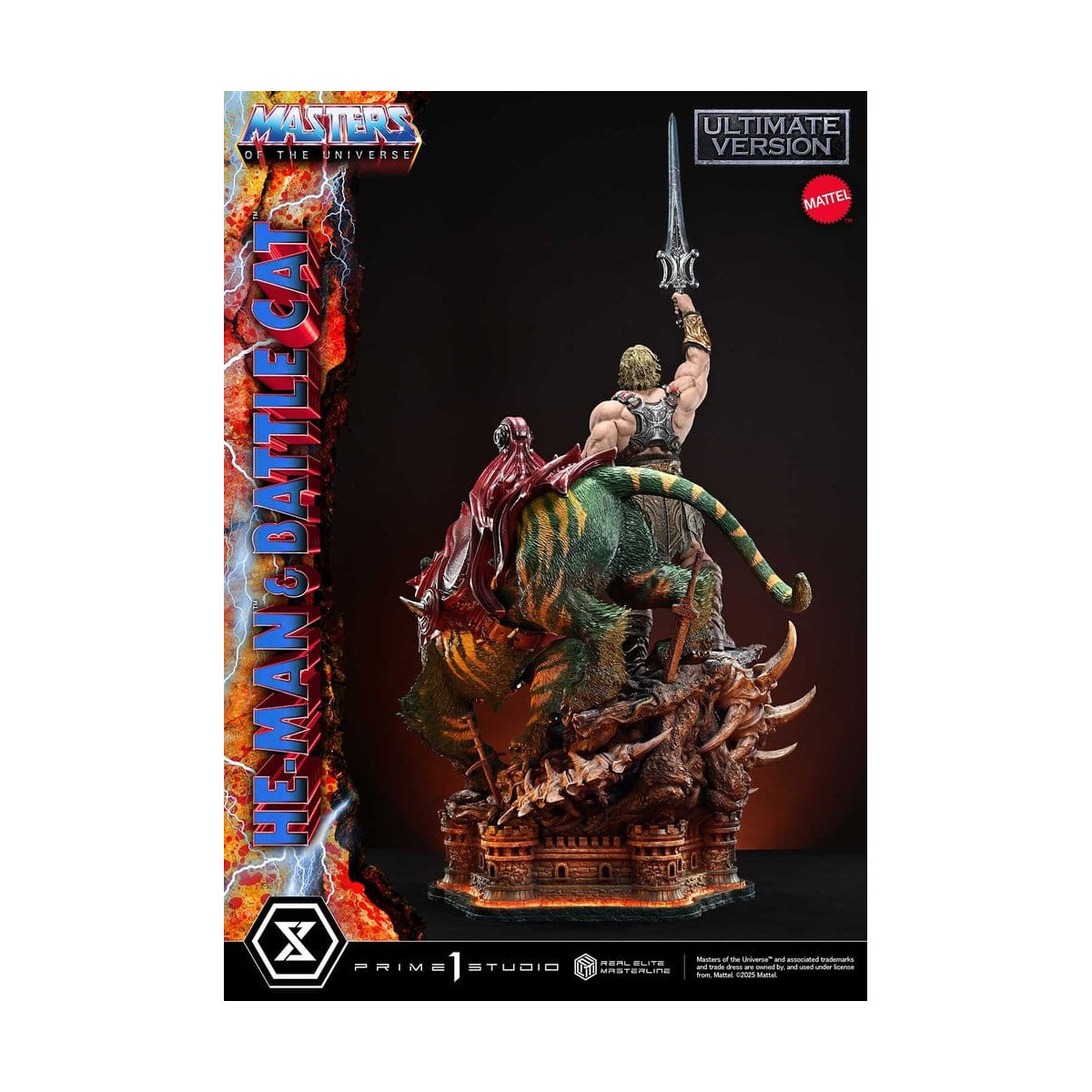 Prime 1 Studio - Masters of the Universe - He-Man & Battle Cat Ultimate Bonus Version - Real Elite Masterline Series 1/4