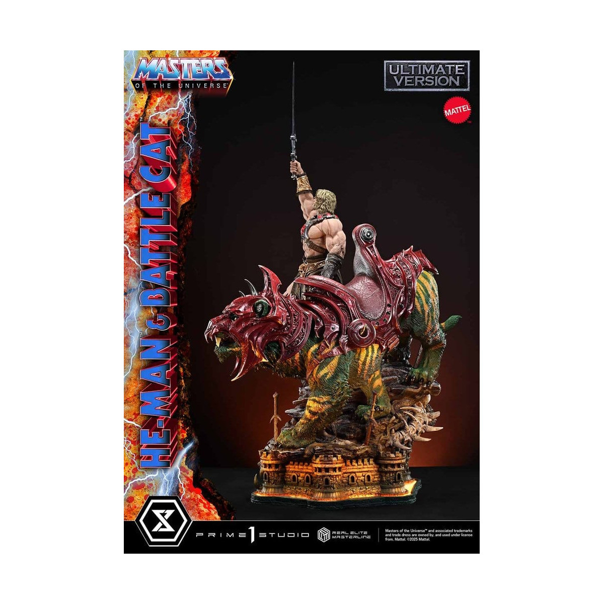 Prime 1 Studio - Masters of the Universe - He-Man & Battle Cat Ultimate Bonus Version - Real Elite Masterline Series 1/4