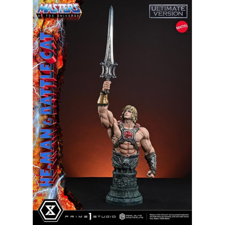 Prime 1 Studio - Masters of the Universe - He-Man & Battle Cat Ultimate Bonus Version - Real Elite Masterline Series 1/4