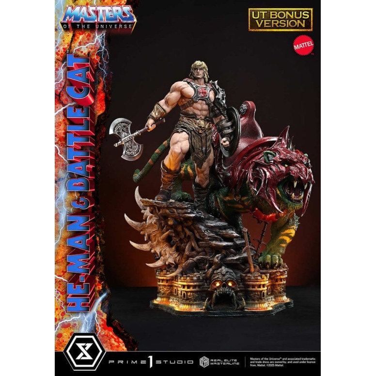 Prime 1 Studio - Masters of the Universe - He-Man & Battle Cat Ultimate Bonus Version - Real Elite Masterline Series 1/4