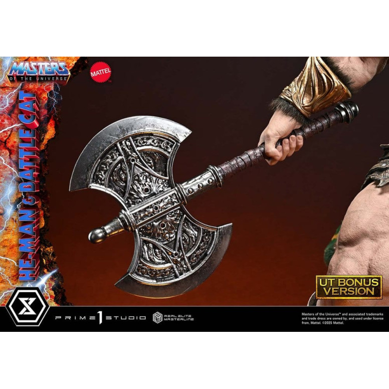 Prime 1 Studio - Masters of the Universe - He-Man & Battle Cat Ultimate Bonus Version - Real Elite Masterline Series 1/4