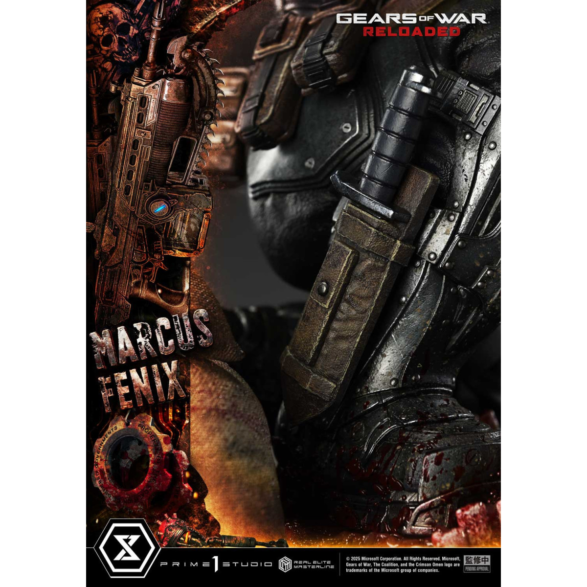 Prime 1 Studio - Gears of War Reloaded - Marcus Fenix Ultimate Bonus Version - Real Elite Masterline Series 1/3