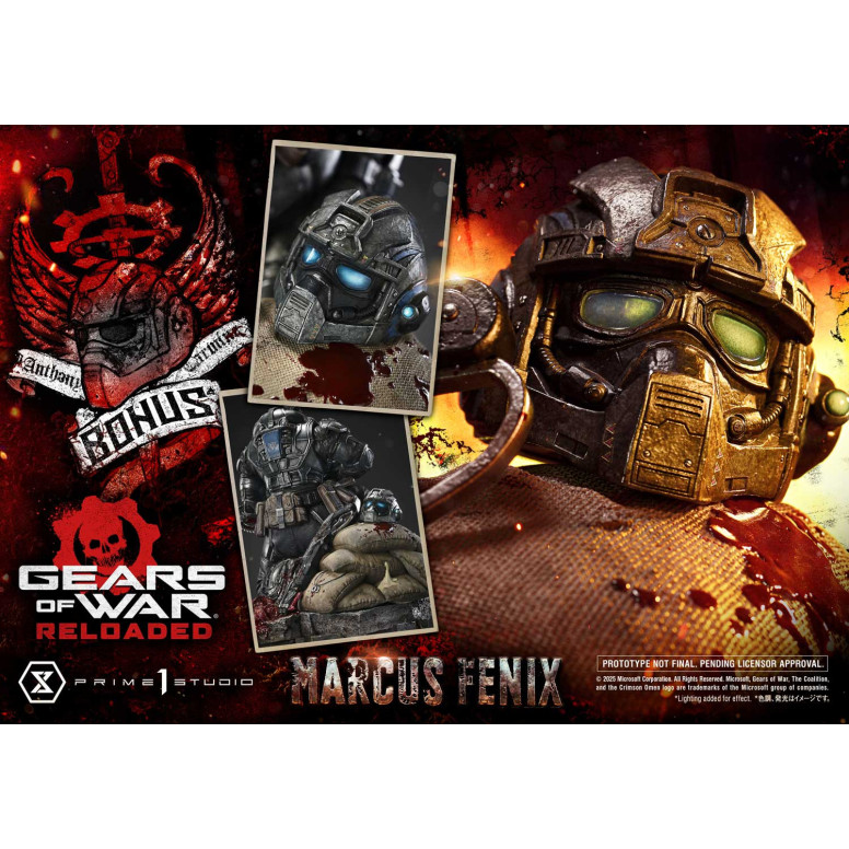 Prime 1 Studio - Gears of War Reloaded - Marcus Fenix Ultimate Bonus Version - Real Elite Masterline Series 1/3