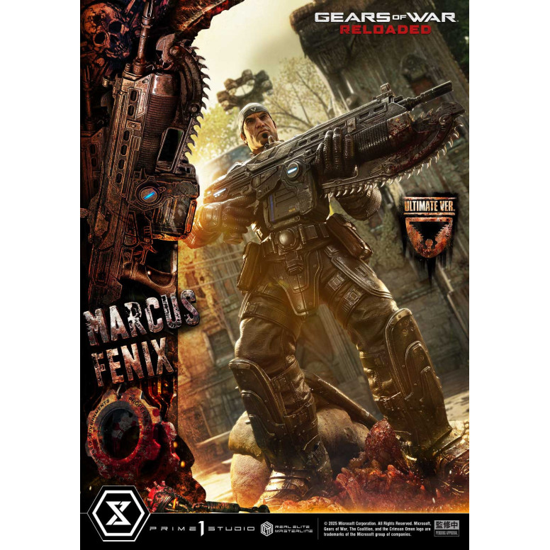 Prime 1 Studio - Gears of War Reloaded - Marcus Fenix Ultimate Bonus Version - Real Elite Masterline Series 1/3