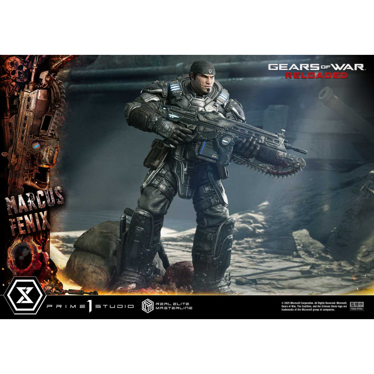 Prime 1 Studio - Gears of War Reloaded - Marcus Fenix Ultimate Bonus Version - Real Elite Masterline Series 1/3