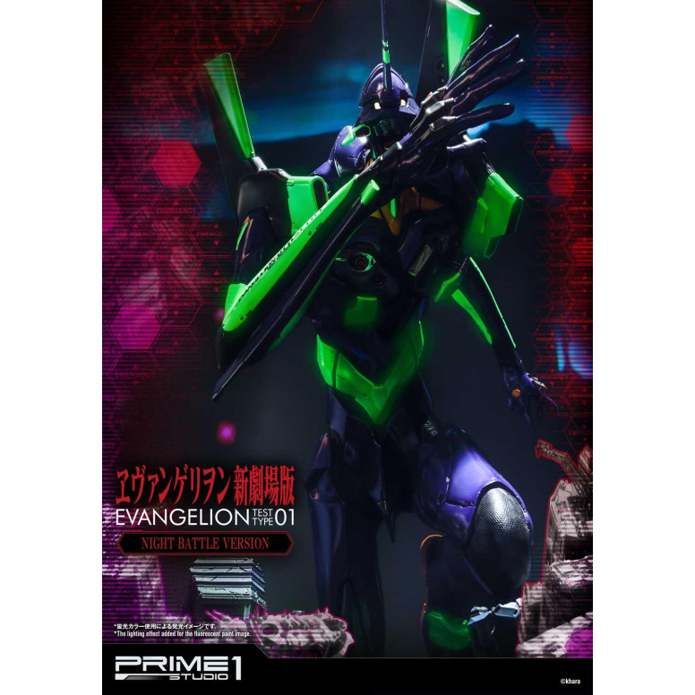 Prime 1 Studio Neon Genesis Neon Genesis Evangelion: EVA Test Type-01 Night Battle Version Ultimate Diorama Masterline series