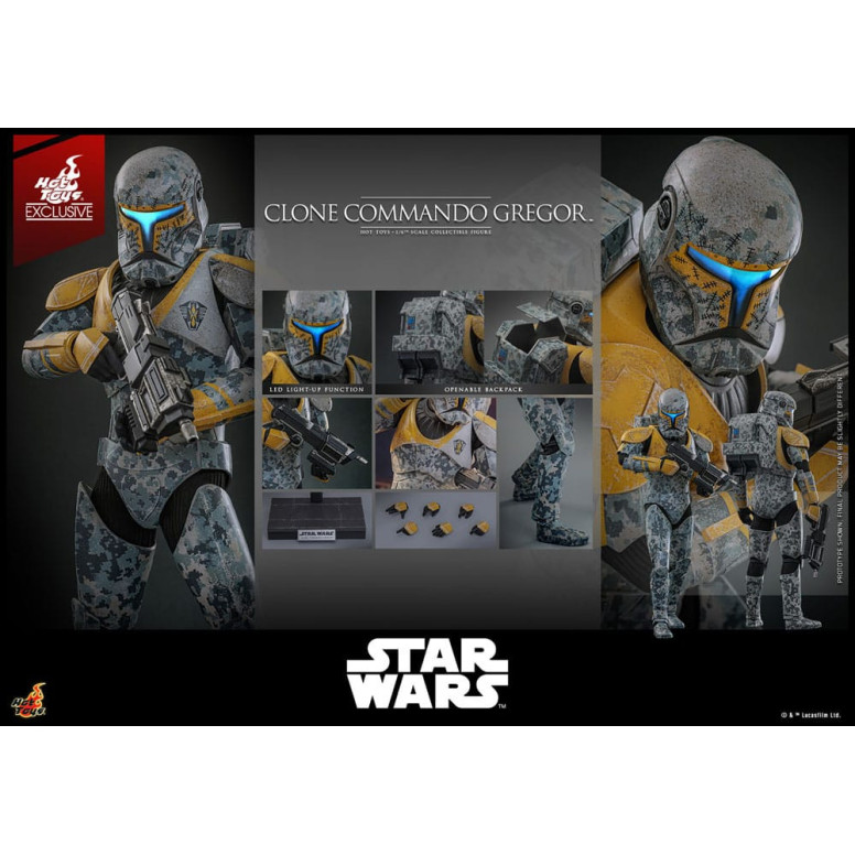 Hot Toys Star Wars - Clone Commando Gregor - The Clone Wars 1/6 Hot Toys Exclusive