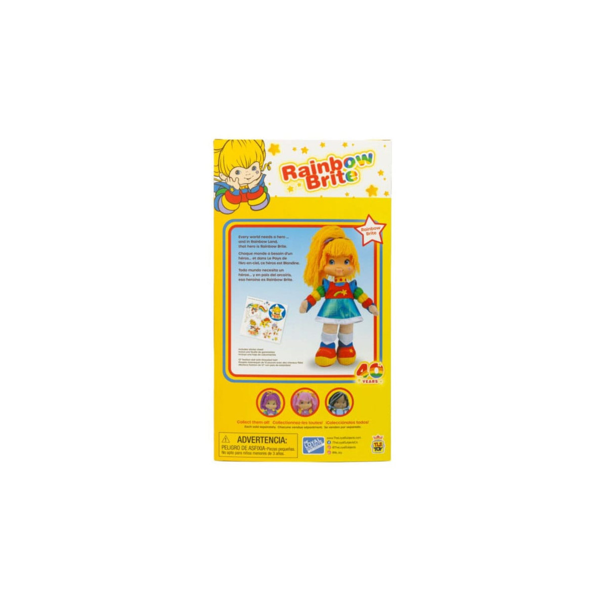 The loyal subjects - Rainbow Brite Rag Doll - Blondine-Puppe im Regenbogenland