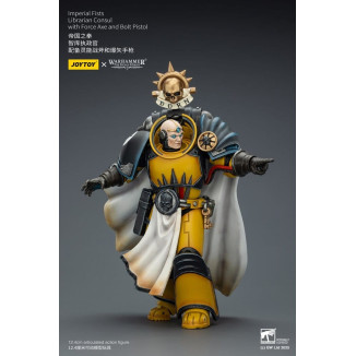 Joytoy - Warhammer - Imperial Fists - Librarian Consul with Force Axe and Bolt Pistol 1/18