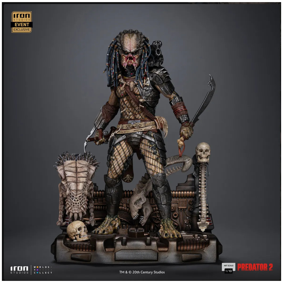 Iron Studios Predator 2 - Elder Predator CCXP 2025 exklusiv - Art Scale 1/10