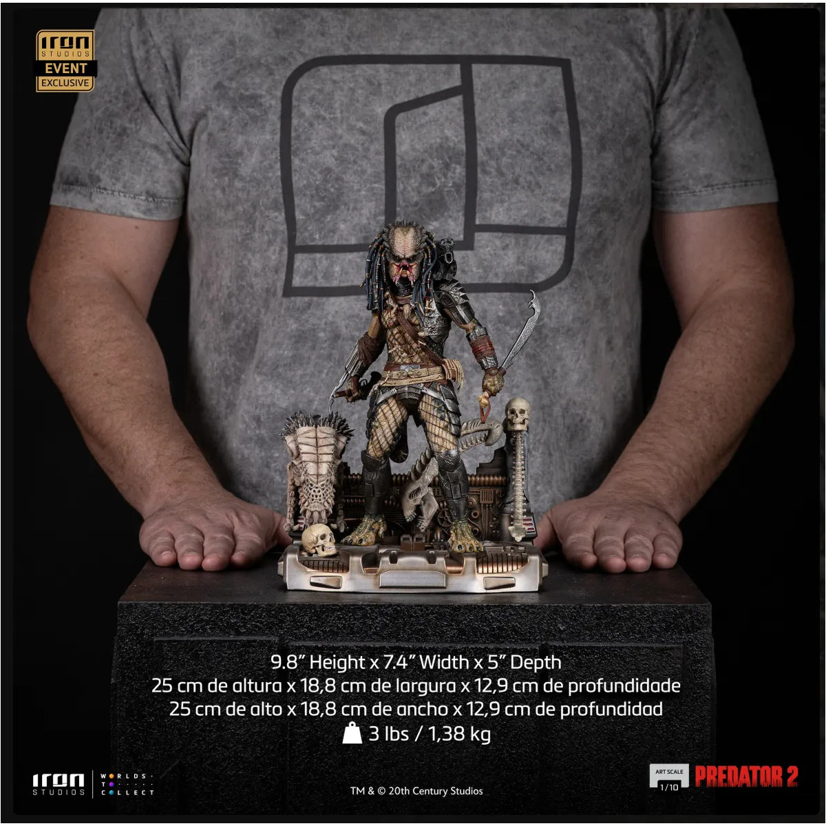 Iron Studios Predator 2 - Elder Predator CCXP 2025 exklusiv - Art Scale 1/10