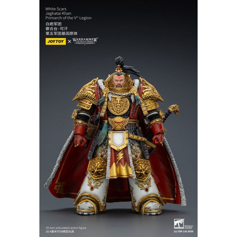 JoyToy Space Marines - White Scars - Jaghatai Khan Primarch of the Vth Legion 1/18 - The Horus Heresy