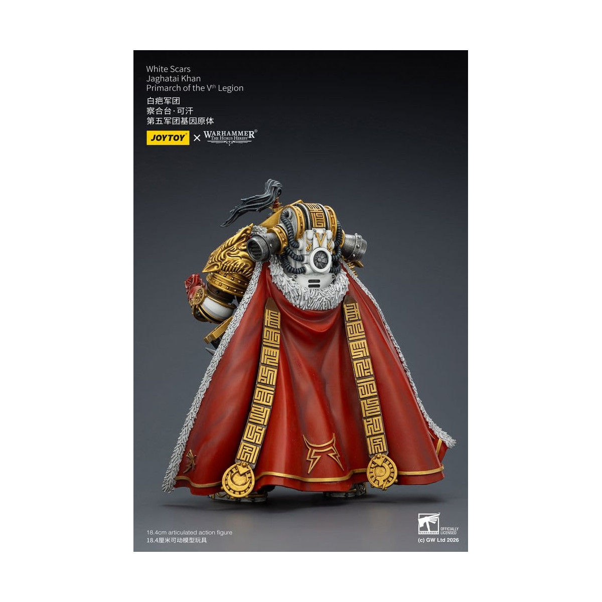 JoyToy Space Marines - White Scars - Jaghatai Khan Primarch of the Vth Legion 1/18 - The Horus Heresy