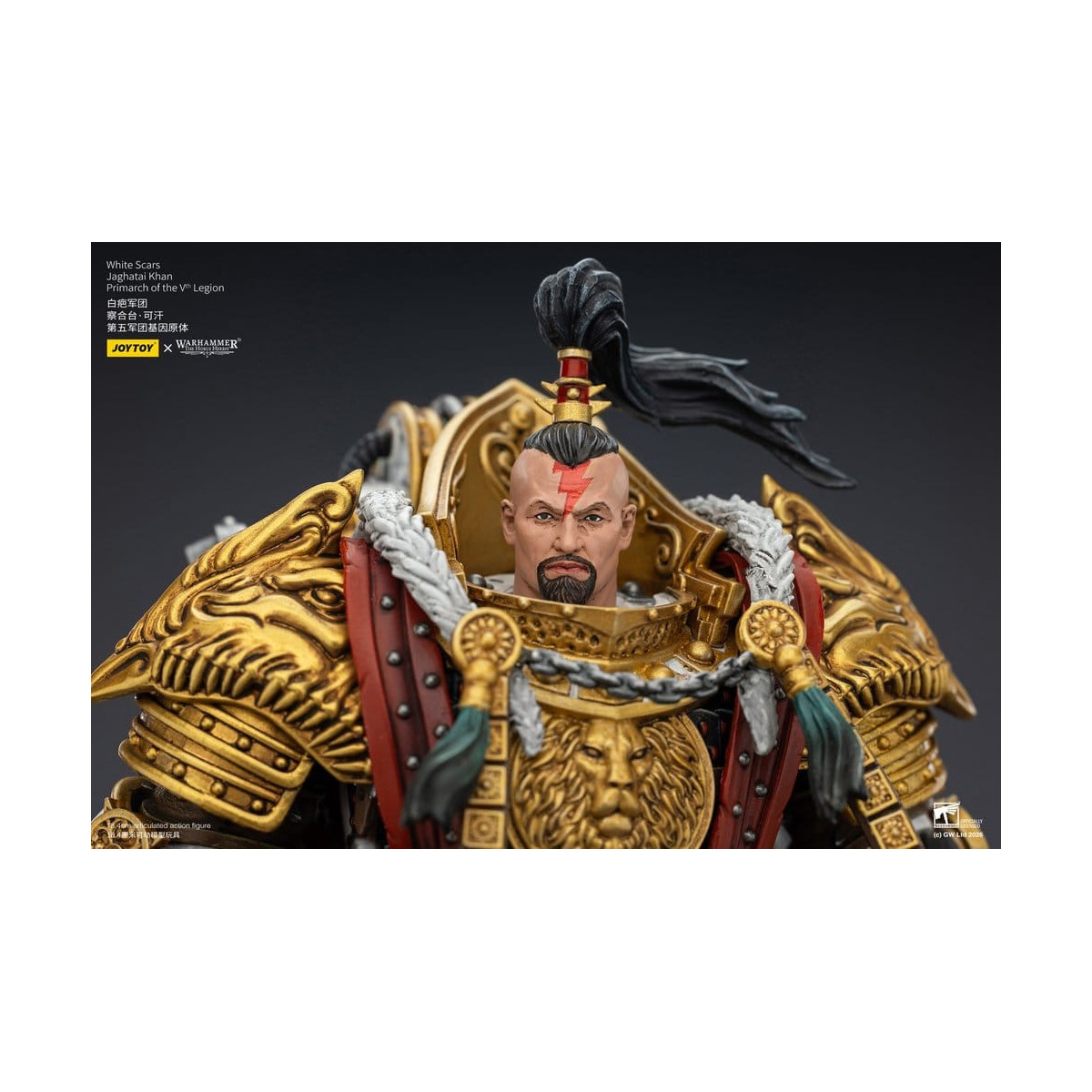 JoyToy Space Marines - White Scars - Jaghatai Khan Primarch of the Vth Legion 1/18 - The Horus Heresy