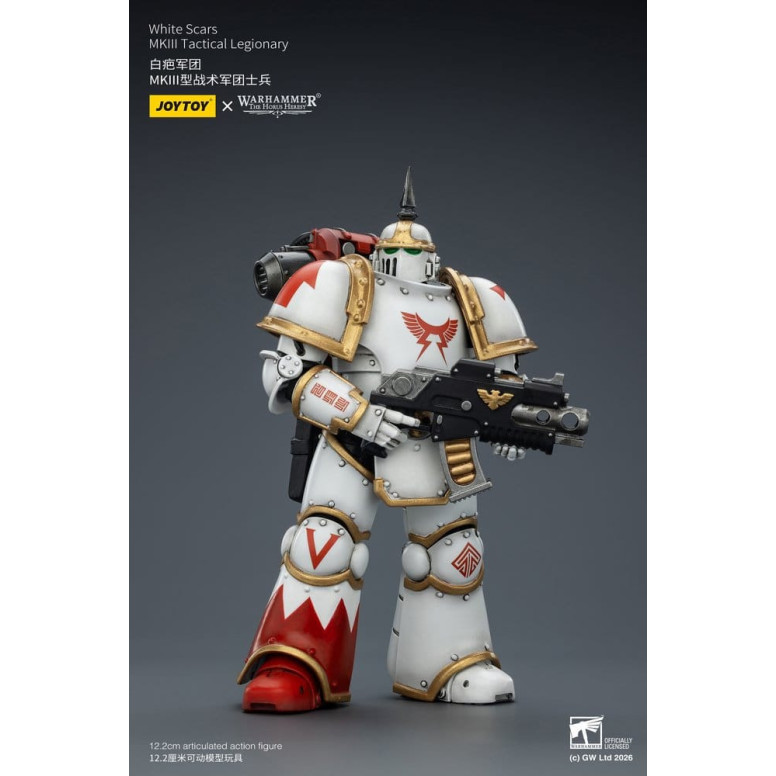 Joytoy - Warhammer - White Scars Mk III Tactical Squad - Mk III Tactical Legionary 1/18
