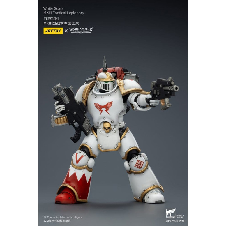 Joytoy - Warhammer - White Scars Mk III Tactical Squad - Mk III Tactical Legionary 1/18