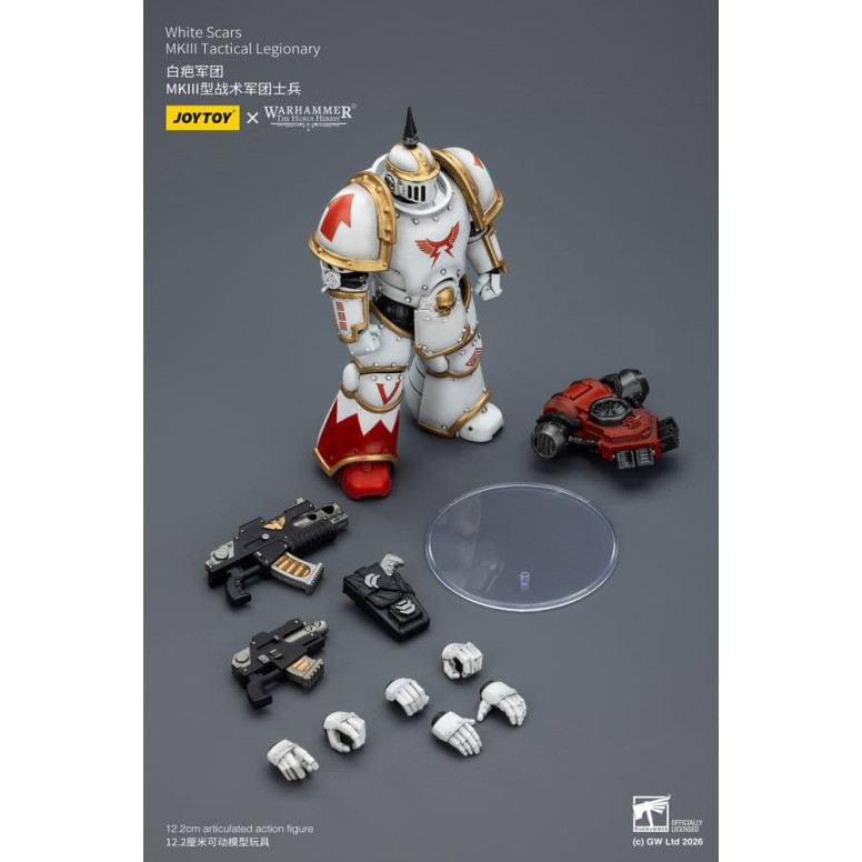 Joytoy - Warhammer - White Scars Mk III Tactical Squad - Mk III Tactical Legionary 1/18