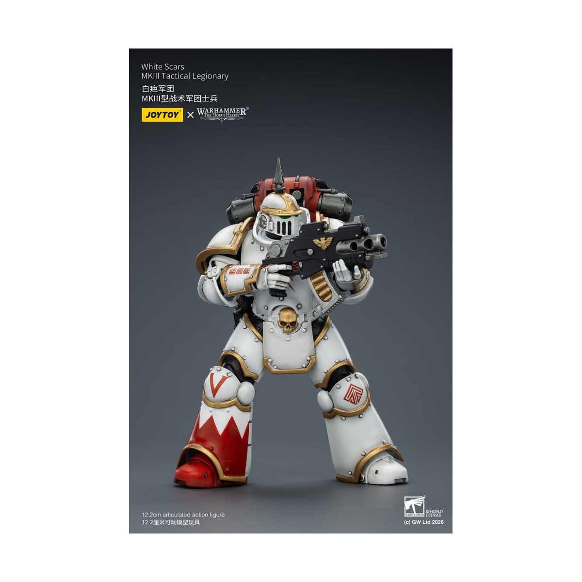 Joytoy - Warhammer - White Scars Mk III Tactical Squad - Mk III Tactical Legionary 1/18