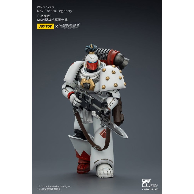 Joytoy - Warhammer - White Scars Mk IV Tactical Squad - MKVI Tactical Legionary 1/18