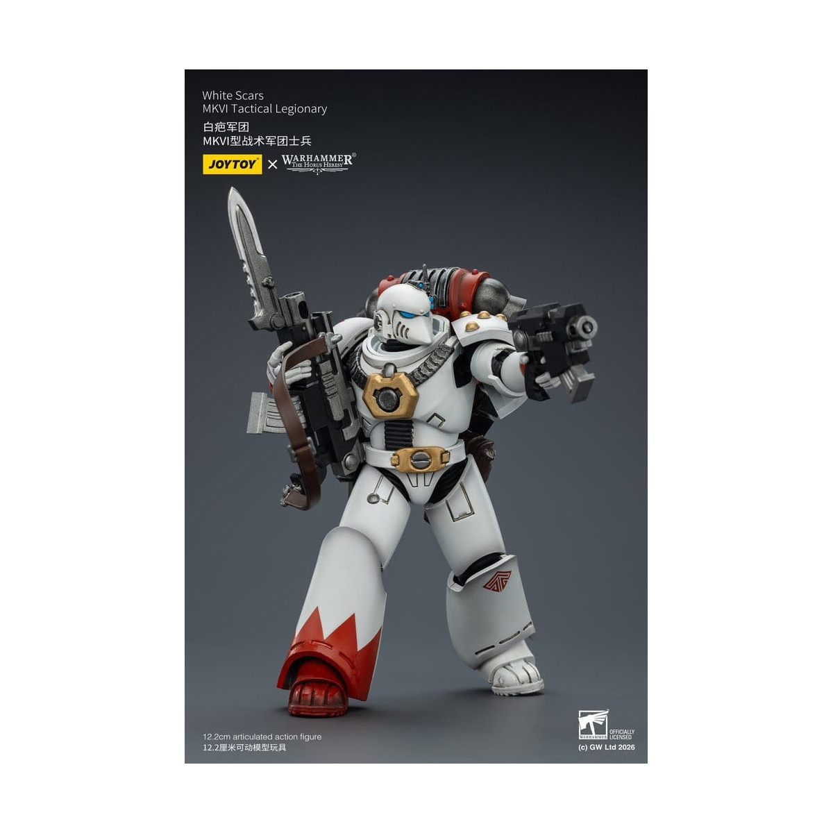 Joytoy - Warhammer - White Scars Mk IV Tactical Squad - MKVI Tactical Legionary 1/18
