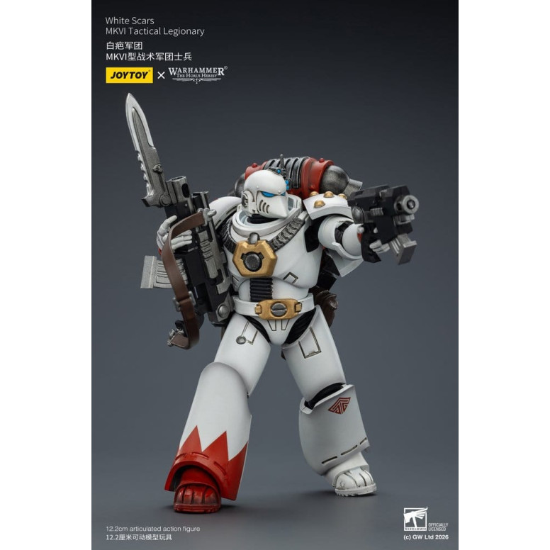 Joytoy - Warhammer - White Scars Mk IV Tactical Squad - MKVI Tactical Legionary 1/18