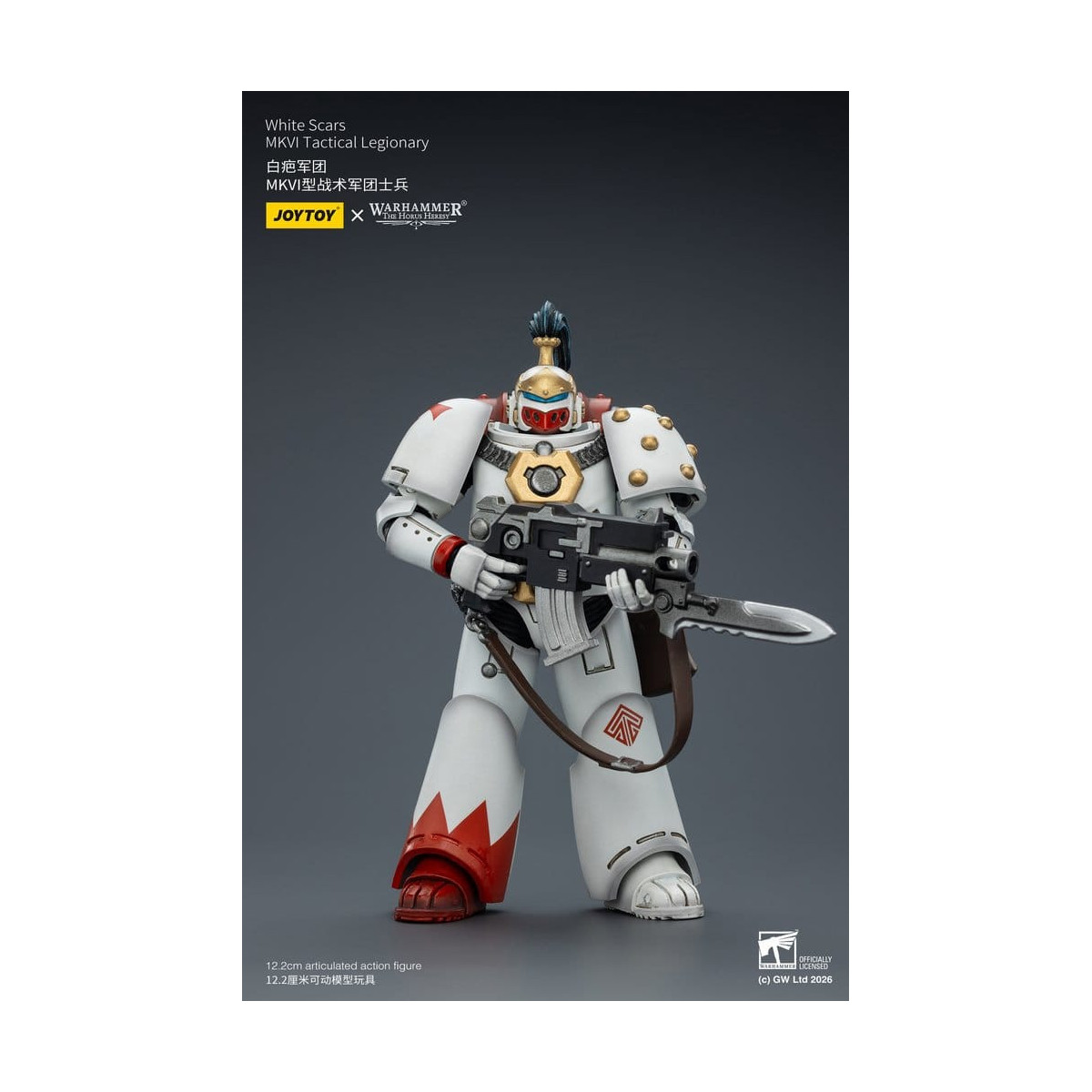 Joytoy - Warhammer - White Scars Mk IV Tactical Squad - MKVI Tactical Legionary 1/18