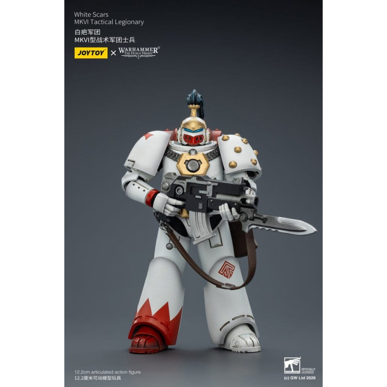 Joytoy - Warhammer - White Scars Mk IV Tactical Squad - MKVI Tactical Legionary 1/18