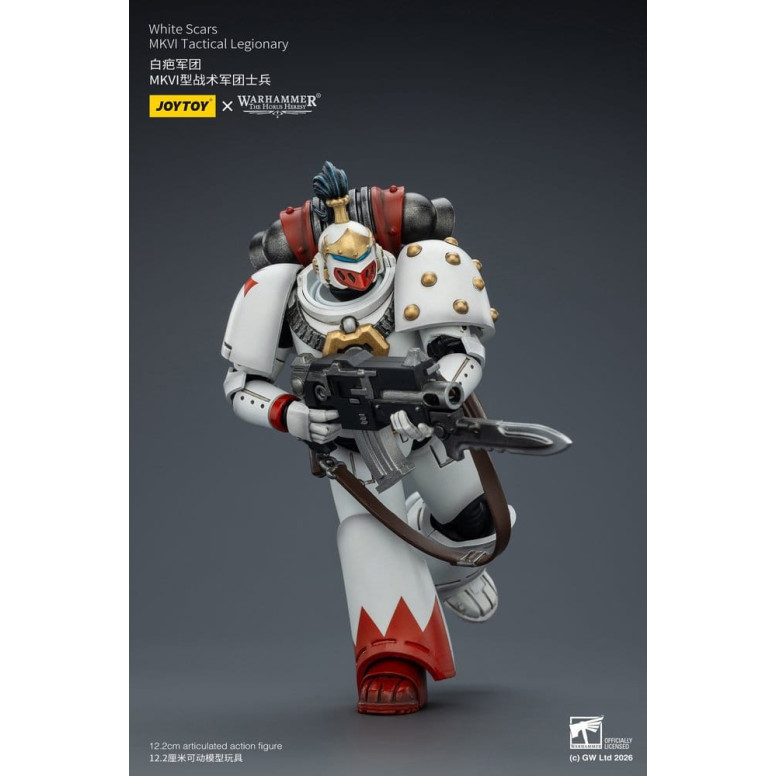 Joytoy - Warhammer - White Scars Mk IV Tactical Squad - MKVI Tactical Legionary 1/18